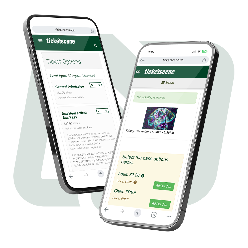 Ticketscene seating map example