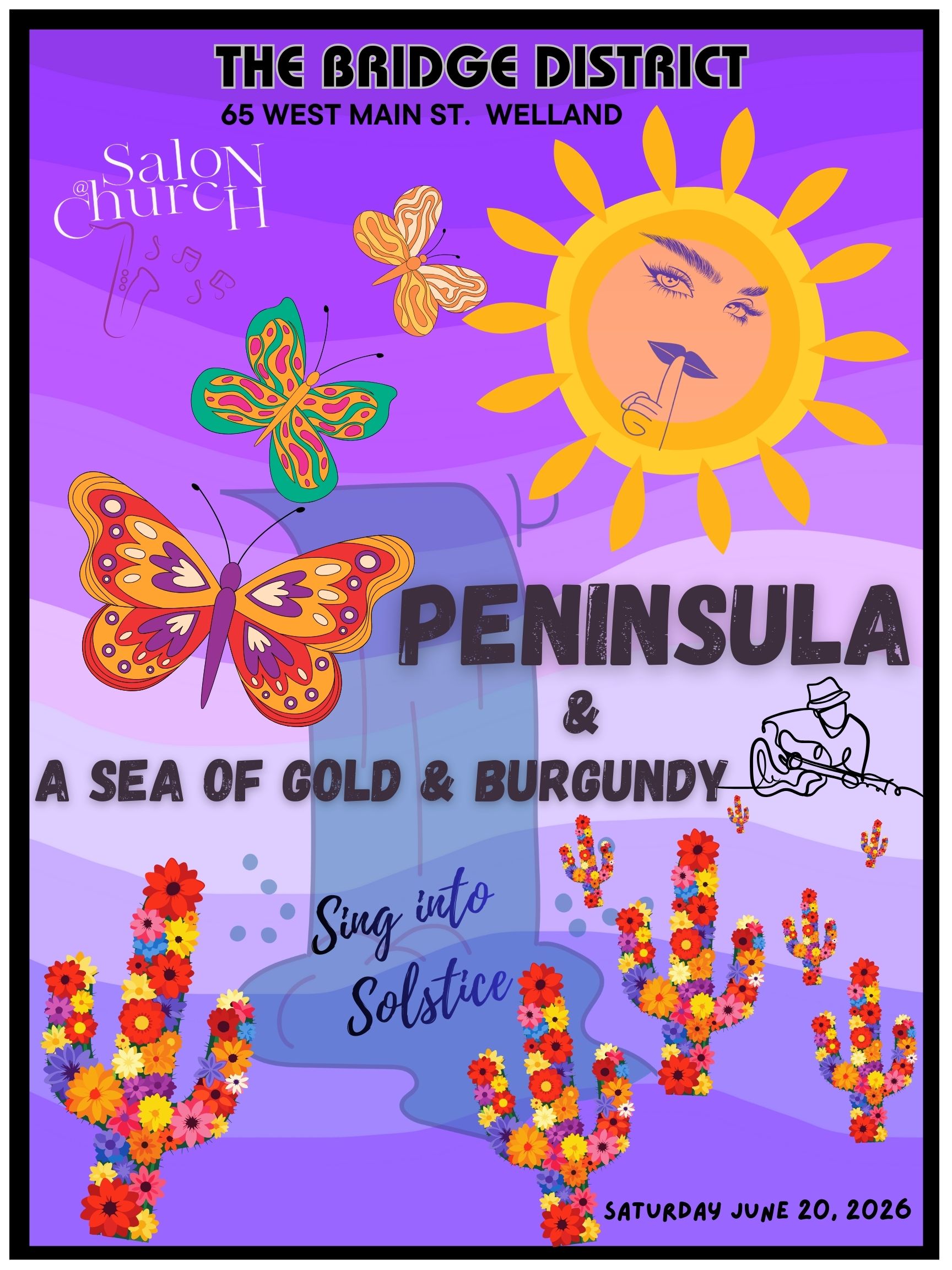 Sing Into Summer; with A Sea of Gold & Burgundy